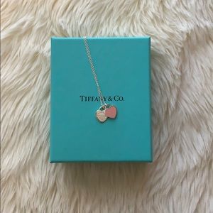 Tiffany & Co. Mini Double Heart Tag Necklace